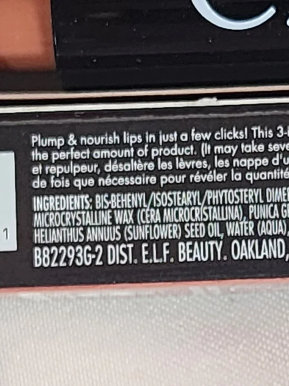 E.L.F. 3-IN-1 Lip Plumper Gloss Balm Pout Clout Plumping Pen #82293 Toasted 3CT